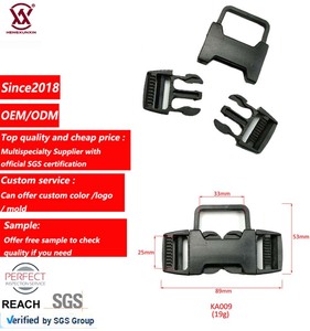 Chine usine directe bon <span class=keywords><strong>prix</strong></span> ceinture tactique à dégagement rapide ajusteur de sangle Pom boucle en plastique en toute sécurité pour accessoires de sac à dos - Product Image 1