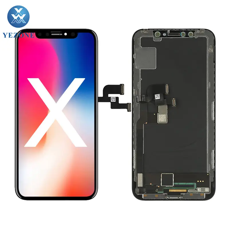 GX OLED Mobile Phone LCDs screen with touch digitizer assembly for iphone x screen replacement oem,for iphone x touch screen