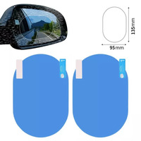 Espejo Retrovisor HD Ultrafino, 99% Transparente, Cristal Templado Grado PET AAA 2.5D/3D, Antilluvia, Antivaho, Impermeable