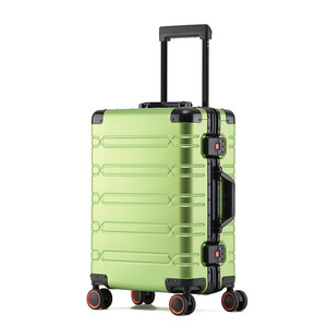 <span class=keywords><strong>Valigia</strong></span> in Lega di Alluminio con Manico in Pelle, Borsa da Viaggio con Ruote Girevoli e Serratura TSA - Product Image 5