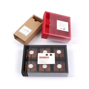 4 Pieces Fancy Popsicle Cakesicle Box Truffles Cheese Chocolate Bar Cake Sicles Box Packaging Boxes With Clear Window