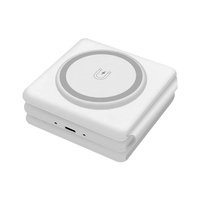 Produits les plus vendus 2024 - Station de charge sans fil pliable pour bureau - Chargeur sans fil universel multifonction 15 W - Chargeur portable sans fil