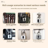 Cadenas intelligent biométrique étanche IP66 avec contrôle par application pour portail extérieur et sécurité d'entrepôt – Vente en gros