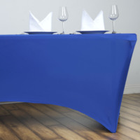 Nappe de table ajustée de qualité supérieure, décoration de mariage, fête de mariage, anniversaire, événement, nappe en spandex de couleur vive carrée