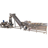 Volledig automatische industriële fruitjammachine met motor, 304 roestvrij staal, gepersonaliseerde capaciteit productielijn