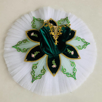 Nouvelle jupe de ballet pour enfants, robe de performance pour fille, costume de scène TUTU en satin bouffant, inspiré de la Belle au bois dormant