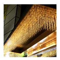 Guirlandes LED de Noël et Ramadan pour décoration extérieure, 10 m, lumières en cuivre pour bars, aménagement urbain, ambiance de jardin, fêtes