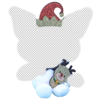 Porte-clés en peluche Kulomi de Noël de 10 cm, mini pendentif, breloque décorative, poupée anime, jouets en peluche, petits cadeaux de Noël