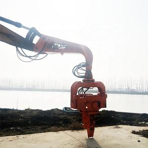 KN250 360 derajat rotasi frekuensi tinggi palu Vibro ekskavator hidrolik dipasang mesin pengeboran tumpukan - Product Image 2