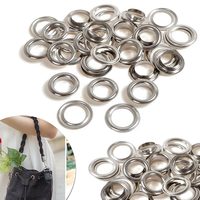 Accessoires de sac en métal professionnels en gros, œillet, rondelle, anneau pour sac à main, œillet brillant en laiton doré pour rideau