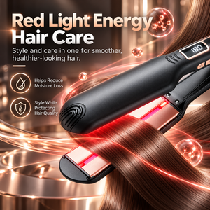 เครื่องหนีบผมเซรามิก จอ LCD ปรับอุณหภูมิได้ ร้อนเร็ว เคลือบกันติด สำหรับจัดแต่งทรงผมที่บ้านและร้านเสริมสวย - Product Image 2