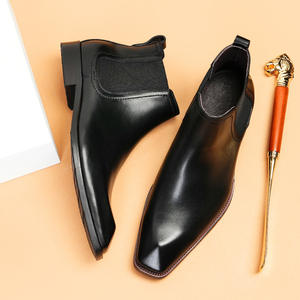 Botas de Tobillo Balmoral de Cuero para Hombre, Textura Lijada a Mano, Estilo Amish, Algodón, Resistentes al Agua, Antideslizantes - Product Image 5