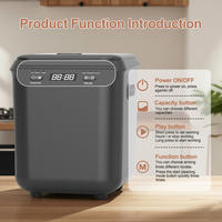 Machine de compostage des déchets alimentaires à domicile, 2,5 L, recyclage des déchets, composteur électrique intelligent noir pour la cuisine