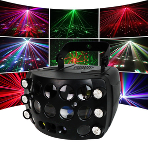 Luz de Escenario para DJ YSH, 55W RGBW, Efecto de Haz Azul, Control Remoto DMX, Iluminación para Eventos, Bodas, Discotecas, Espectáculos, Bares - Product Image 1