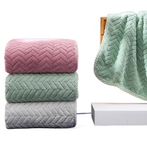 Serviette en microfibre épaisse Kuncheng 60x30cm, séchage rapide, usage domestique, couleur unie, serviette rectangulaire pour adultes et étudiants - Product Image 4