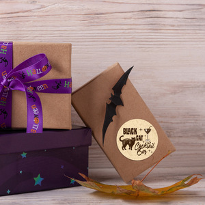 Autocollant adhésif rétro pour fête d'Halloween, vampire, décoration de cadeau, étiquette pour emballage de biscuits et bonbons - Product Image 4