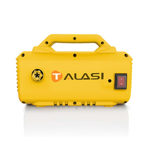 Lave-auto électrique jaune TALASI 1000-1500W, portable, corps en plastique avec poignée et interrupteur d'alimentation - Product Image 1