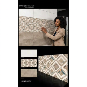 Azulejos de Pared de Cerámica con Aspecto de Piedra Púrpura/Lavanda, Diseño Moderno, 300x600mm, Acabado Mate, Figura de Mármol, para Interiores, Baños y Pasillos - Product Image 1