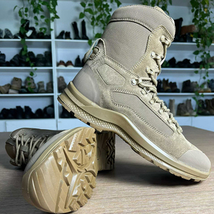Bottes de randonnée tactiques en daim SFA1 Definite Malaysia, couleur marron, chaussures de trekking de terrain, chaussures de sécurité personnalisées. - Product Image 4
