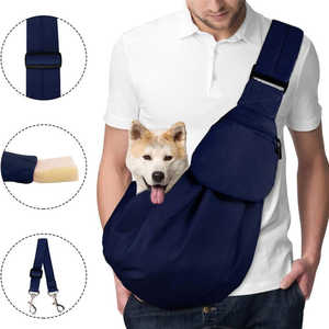 <span class=keywords><strong>Modern</strong></span> stil taşınabilir Crossbody köpek kedi taşıyıcı nefes örgü el-ücretsiz günlük seyahat Sling Snap düğmesi kapatma ile - Product Image 3