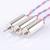 Mainan Robot dan Quadcopter Elektrik, Motor DC Mini Elektrik, Core Less, Mini Kecil, 6Mm 2.0 ~ 3.7V DC, untuk Robot dan Quadcopter, Pemijat Wajah, Mainan Motor Mainan