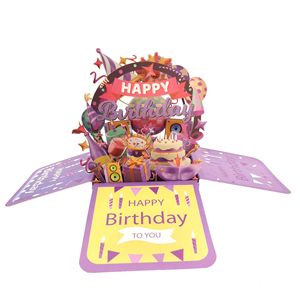 Nouveau coloré joyeux anniversaire 3D <span class=keywords><strong>carte</strong></span> <span class=keywords><strong>de</strong></span> <span class=keywords><strong>voeux</strong></span> créatif évidé <span class=keywords><strong>à</strong></span> la main papier sculpture anniversaire <span class=keywords><strong>carte</strong></span> <span class=keywords><strong>de</strong></span> <span class=keywords><strong>voeux</strong></span> 3D boîte - Product Image 2