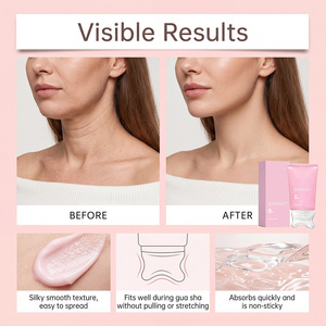 Crema de Cuello con Colágeno PDRN y Gua Sha 90g con Masajeador, Crema Reafirmante y Lifting para Piel Flácida, Cuidado para Reducir la Papada y Tensar la Línea de la Mandíbula - Product Image 6