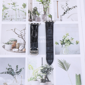 สายนาฬิกาดีไซน์เนอร์ลายจระเข้สายหนังสำหรับแอปเปิ้ลสมาร์ทวอทช์สายแท้หรูหราสำหรับกำไลข้อมือถังคาร์เทียร์ - Product Image 5