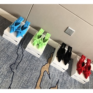 2025 Summer Latest Material Fluorescent Green and <strong>Kitten</strong> <strong>Heel</strong> <strong>Mules</strong> for Ladies - Product Image 3
