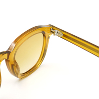 Lunettes de soleil Finione Summer Lime Green Candy Lens pour hommes et femmes, en acétate, rectangulaires, cool