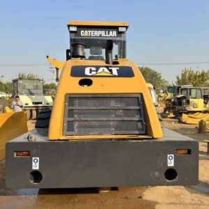 Rodillo Compactador de Neumáticos Caterpillar CS-683E, Rodillo de un Solo Tambor, Motor Diésel de 185 kW, Tambor de Acero Amarillo, Equipo de Construcción - Product Image 3