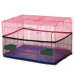 Cubierta de malla de nailon para jaula de pájaros con banda elástica, tamaño M/L, red ventilada para jaula de pájaros, lavable a máquina, cubierta para jaula de mascotas. - Product Image 6