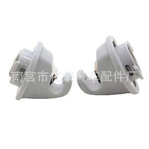 Volkswagen Sun Visor Clip <b>Bracket</b> 5G0857561B <b>Black</b> Beige Gray Easy Install Instrument Panel Fit - Product Image 5