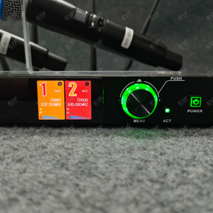 Sistema de Micrófonos Inalámbricos UHF Portátiles Profesionales MY-8000, 200 Metros, 4 Antenas, Micrófono de Diversidad Real para Espectáculos en Vivo - Product Image 6
