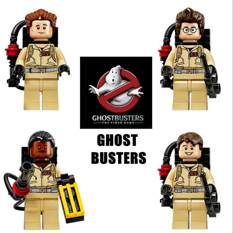 4 قطعة/الوحدة الطوب Ghostbusters ونستون Zeddemore الدكتور Egon متوافق بنة جمع لعبة