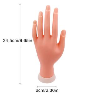 Modèle de Main d'Entraînement Réglable en Silicone pour la Conception d'Ongles et les Ongles en <span class=keywords><strong>Acrylique</strong></span> - Product Image 3