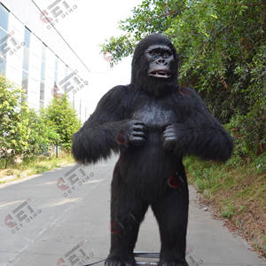 Chimpancé Animatronic de alta calidad de animales artificiales hechos a mano de tamaño real para Parque de Atracciones zoológico Museo de la naturaleza - Product Image 2