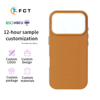 Casing Ponsel Kulit Sapi Full Grain Terlaris, Casing Belakang Ponsel Kulit Asli, Casing Ponsel Magnetik untuk iPhone 17 Pro Max