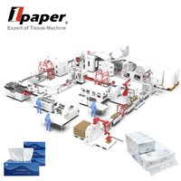 Machine de traitement de papier mouchoir pour sachets souples et boîtes rigides à grande vitesse