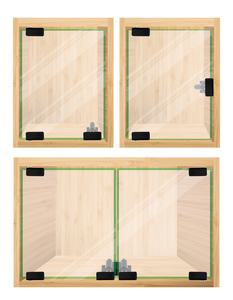 Moderno Aço Inoxidável Preto Pé U Clipe Duplo Único Toque Magnético Dobradiça Porta Armário - Product Image 6