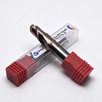 Fraise à bout sphérique en carbure monobloc R5*20*D10*75-2F/3F/4F 55HRC 60HRC 65HRC pour le traitement des moules en acier allié