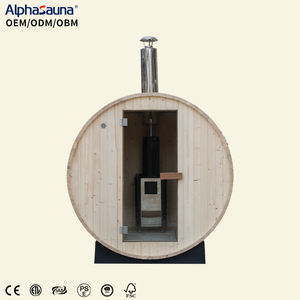 <span class=keywords><strong>Sauna</strong></span> sec extérieur pour 1 personne avec conteneur en <span class=keywords><strong>bois</strong></span> massif et poêle à <span class=keywords><strong>bois</strong></span> pour usage en villa - Product Image 1