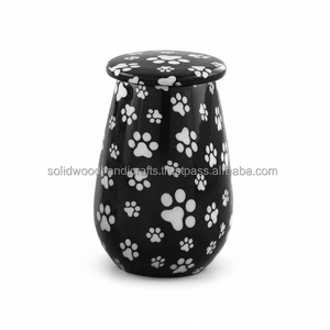 Urnes en laiton de haute qualité pour chats et chiens Urnes commémoratives funéraires pour animaux de compagnie pour cendres de chat et de chien Urnes en gros à bas prix - Product Image 1