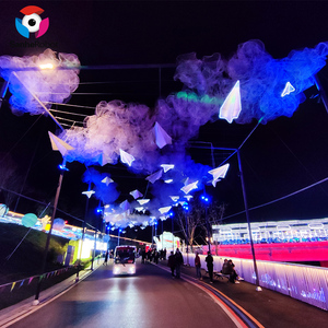 Exhibición de Faroles Gigantes con Temática de Astronautas para Exteriores, Faroles de Seda Realistas de Exploración Espacial para Museos de Ciencia y Festivales Nocturnos Urbanos - Product Image 2