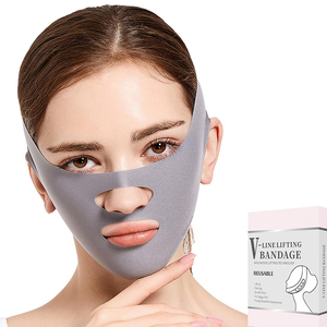 Portatile riutilizzabile Anti rughe V-Line Lifting viso fasciante maschera Jawline Shaper doppio mento cinturino <span class=keywords><strong>per</strong></span> <span class=keywords><strong>dormire</strong></span> - Product Image 1