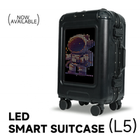 Valise trolley LOY L4 avec écran LED haute résolution pour slogan, sac à bagages intelligent programmable sans fil contrôlé par application pour le voyage