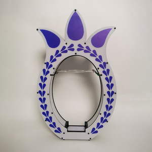 Led Pineapple Wine Rack Round Tropical Party Decor With <b>Lighted</b> Display For Bar Or Nightclub Use - Product Image 3