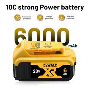 适用于 DCB206/205 工具的 20V 6.0Ah XR 原装电池 LiFePO4 阳极 有 LED 指示灯 适用于建筑和现场使用 - Product Image 6