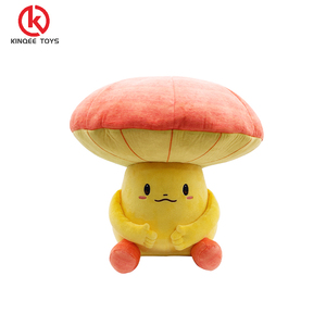Kinqee OEM kustom mainan mewah 10-20cm boneka katun boneka hewan jamur kustom boneka lembut karakter Anime boneka mewah - Product Image 4