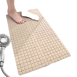 Grand <span class=keywords><strong>tapis</strong></span> <span class=keywords><strong>de</strong></span> <span class=keywords><strong>bain</strong></span> sans odeur antidérapant en silicone souple TPE motif solide avec ventouses <span class=keywords><strong>tapis</strong></span> <span class=keywords><strong>de</strong></span> douche extra long <span class=keywords><strong>tapis</strong></span> <span class=keywords><strong>de</strong></span> baignoire - Product Image 1